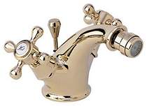 Deva Empire Mono Bidet Mixer Tap With Pop Up Waste (Gold).