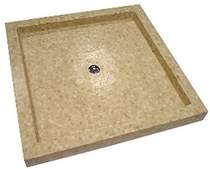 Vado Travertine Stone 900x900x50mm Square Shower Tray.