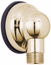 Vado Westbury Traditional wall shower outlet / elbow in gold.