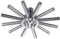 Hydra Showers Star Shower Head With Swivel Knuckle (220mm, Chrome).