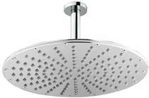 Hydra Showers Large Round Shower Head & Arm (300mm, Chrome).