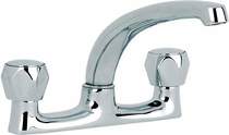 Mayfair Kitchen Alpha Deck Sink Mixer Tap With Swivel Spout (Chrome).
