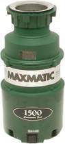 Maxmatic 1500 Continuous Feed  Waste Disposal Unit.