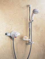 Mira Combiforce 415 Exposed Shower Kit & Slide Rail in White & Chrome.