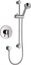 Mira Silver Concealed Thermostatic Shower Valve With Shower Kit (Chrome).