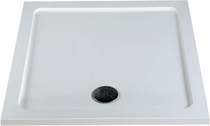 MX Trays Acrylic Capped Low Profile Square Shower Tray. 1000x1000x40mm.
