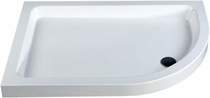 MX Trays Stone Resin Offset Quad Shower Tray. 1200x900mm (Left Hand).