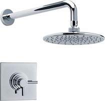 Premier Showers Dual Thermostatic Shower Valve With Round Head & Arm.