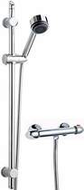 Premier Showers Thermostatic Bar Shower Valve With Slide Rail Kit.
