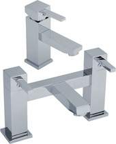 Premier Series L Basin & Bath Filler Tap Set (Chrome).