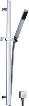 Premier Rectangular Slide Rail Kit With Shower Handset & Hose (Chrome).