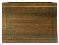 daVinci 750mm modern bath end panel in wenge finish.
