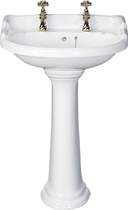 Waterford Finesse 2 Tap Hole Basin and Pedestal.