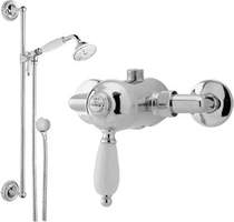 Viscount Manual single level shower valve with slide rail kit (Chrome)