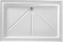 Shires Shower Trays White 1200x760mm Rect Shower Tray with 4 Upstands