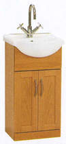 daVinci 450mm Beech Vanity Unit with one piece ceramic basin.