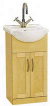 daVinci 450mm Maple Vanity Unit with one piece ceramic basin.
