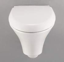 Venezia Wall Hung Toilet Pan With Toilet Seat and Cover.