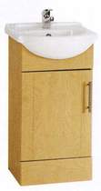 daVinci 450mm Birch Vanity Unit with one piece ceramic basin.