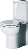 RAK Evolution Corner Toilet With Single Flush Cistern And Seat.