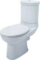Shires Corinthian Contemporary Toilet With Push Flush Cistern & Seat.