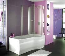 Thames Complete Shower Bath (Right Hand). 1700x700mm.