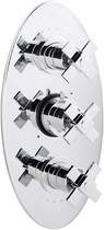 Ultra Mantra 3/4" Triple Concealed Thermostatic Shower Valve.