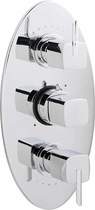 Ultra Rialto 3/4" Triple Concealed Thermostatic Shower Valve.