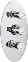 Ultra Exact Triple concealed 3/4" thermostatic shower valve