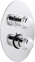 Ultra Line Twin concealed shower valve with diverter