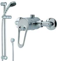 Emerald Manual single level shower valve with slide rail kit (Chrome)