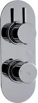 Hudson Reed Clio 3/4" Twin Thermostatic Shower Valve With Diverter.