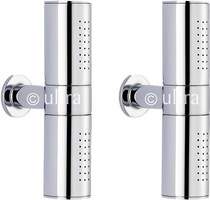 Component 2 x Swivel Body Jets (Chrome).