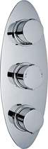 Ultra Ecco Triple Concealed Thermostatic Shower Valve (Chrome).