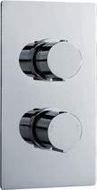 Ultra Ecco Twin Concealed Thermostatic Shower Valve (Chrome).