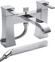 Hudson Reed Harmony Bath Shower Mixer Tap With Shower Kit (Chrome).
