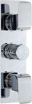 Hudson Reed Hero Triple Concealed Thermostatic Shower Valve (Chrome).