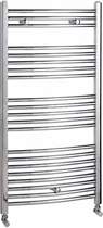 Towel Rails Curved Towel Rail (Chrome). 600x1150mm. 2600 BTU.