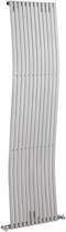 HR Designer Silver Pajero wave radiator. Size 1800 x 460mm. 4296 BTU.