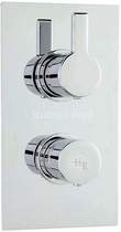 Hudson Reed Icon Twin Concealed Thermostatic Shower Valve (Chrome).