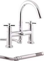 Hudson Reed Kristal Bath Shower Mixer With Shower Kit And Wall Bracket.