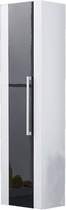 Hudson Reed Lumina Bathroom Storage Cabinet (Black & White). 320x1200.