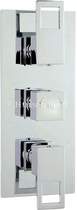 Hudson Reed Logo Triple Concealed Thermostatic Shower Valve (Chrome).