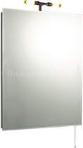 Hudson Reed Mirrors Clarity Mirror With Lights & Shaver Socket 600x800mm.