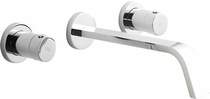 Hudson Reed Clio 3 Tap Hole Wall Mounted Bath Mixer Tap.
