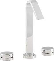Hudson Reed Clio 3 Tap hole Bath Mixer with swivel spout.