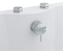 Hudson Reed Clio 3/4" Freeflow Bath Filler with pop up waste and overflow.