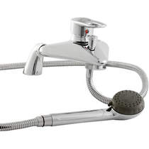 Ultra Tara Rosa Single lever deck mounted bath shower mixer.