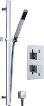 Pioneer Twin Thermostatic Shower Valve (Polymer), & Slide Rail Kit.