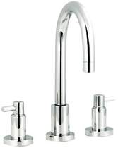 Ultra Horizon 3 Tap hole basin mixer with swivel spout and pop up waste.